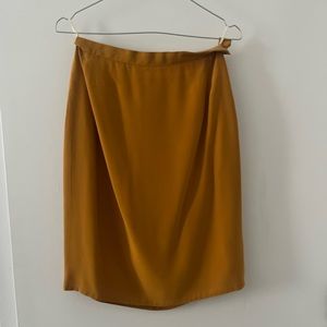 Vintage Silk Pencil Skirt